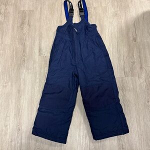 L.L. Bean Kids Navy Blue Ski Snow Pants Bib Overalls 4